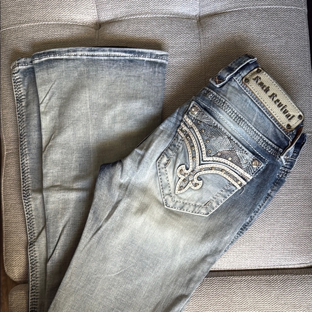 Rock revival Women's Light Blue Boot Cut Jeans